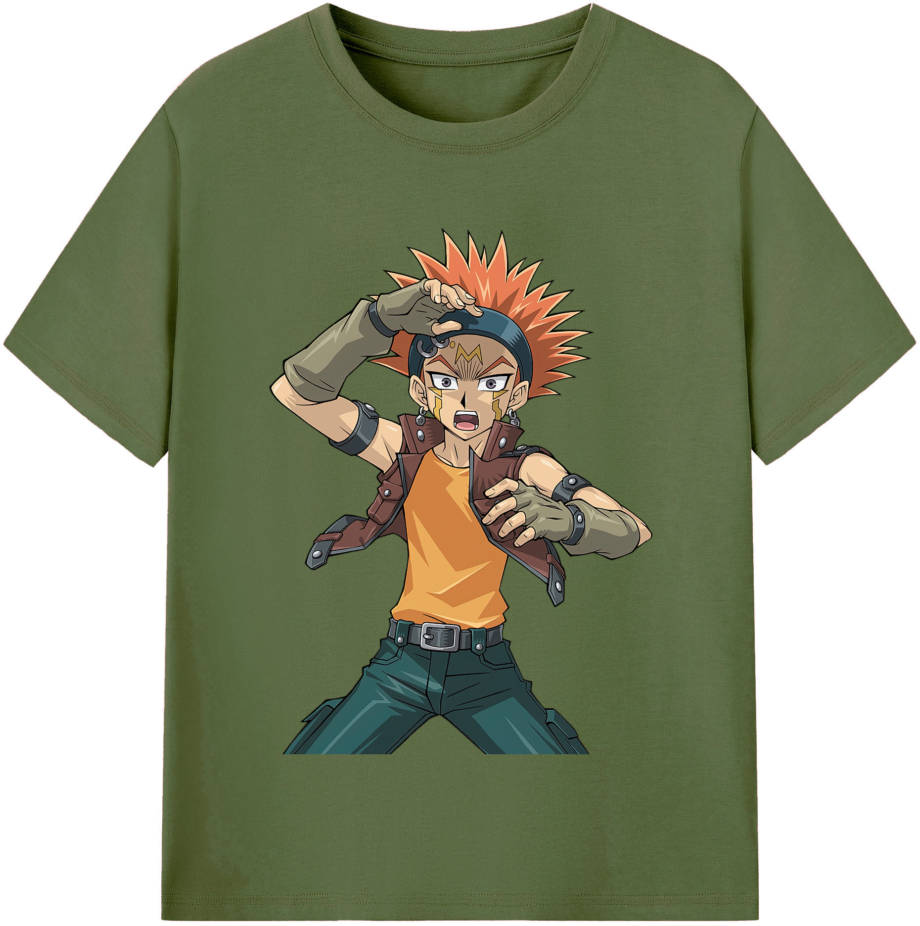 （画像用） 遊☆戯☆王 Yu-Gi-Oh! 綿100％半袖Tシャツ（フロントプリント）
